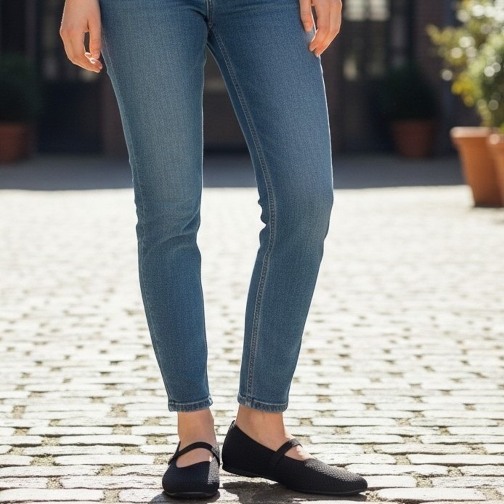 Skechers Cleo 2.0 Love Spell Women 10 Navy Mary Jane Memory Foam Flats 159057